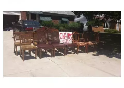 Large Lot of Chairs for Sale